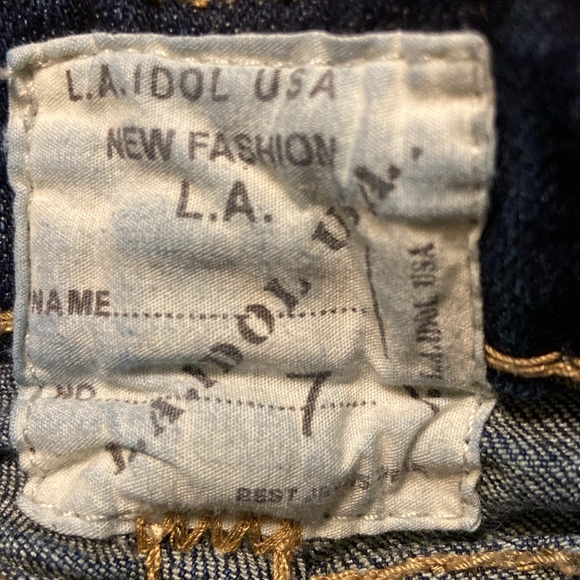 LA IDOL USA EMBELLISHED DISTRESSED SIZE 7 (W30 x L33) - Picture 9 of 11